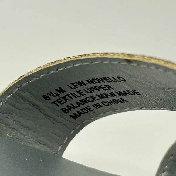 London Fog Rhinestone Silver Strappy Open Toe Slip On Kitten Heel Size 6.5 NWOB - Picture 7 of 9